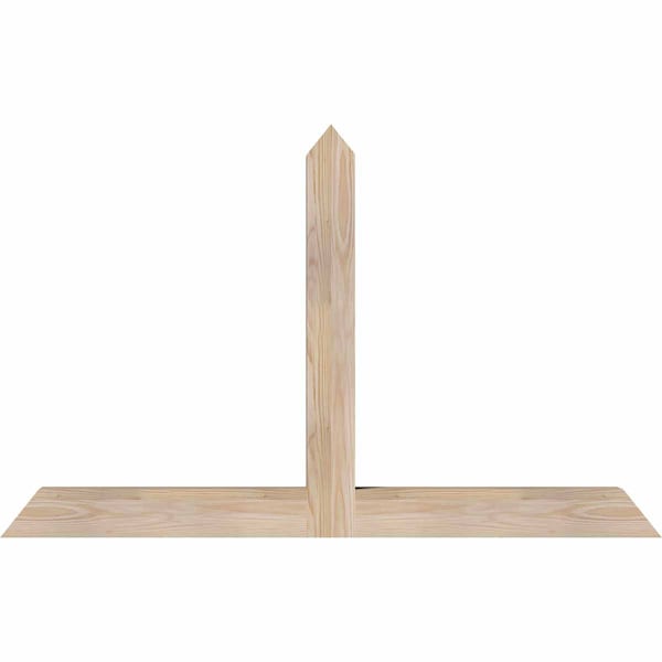 Ekena Millwork Portland Smooth Timber Gable Bracket, Douglas Fir, 48"W x 30"H x 3 1/2"D x 3 1/2"F, 15/12 Pitch GBW048X30X0404POR00SDF - main
